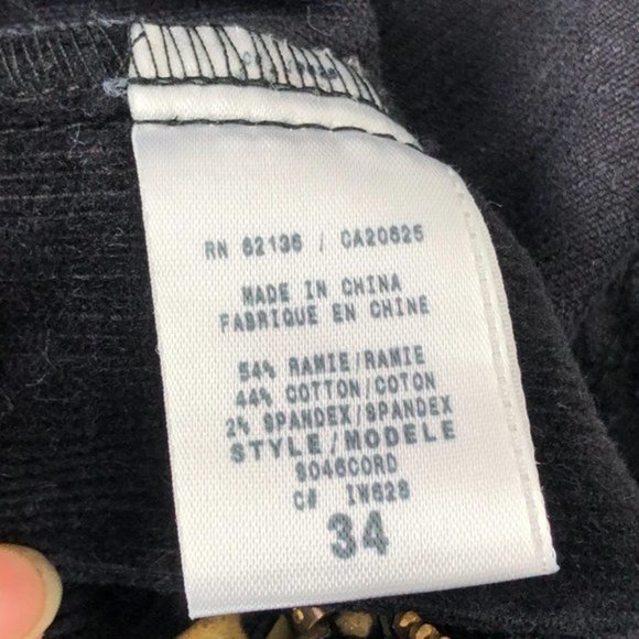 Guess Jeans Corduroys Pants Women’s size 34 - Picture 7 of 8